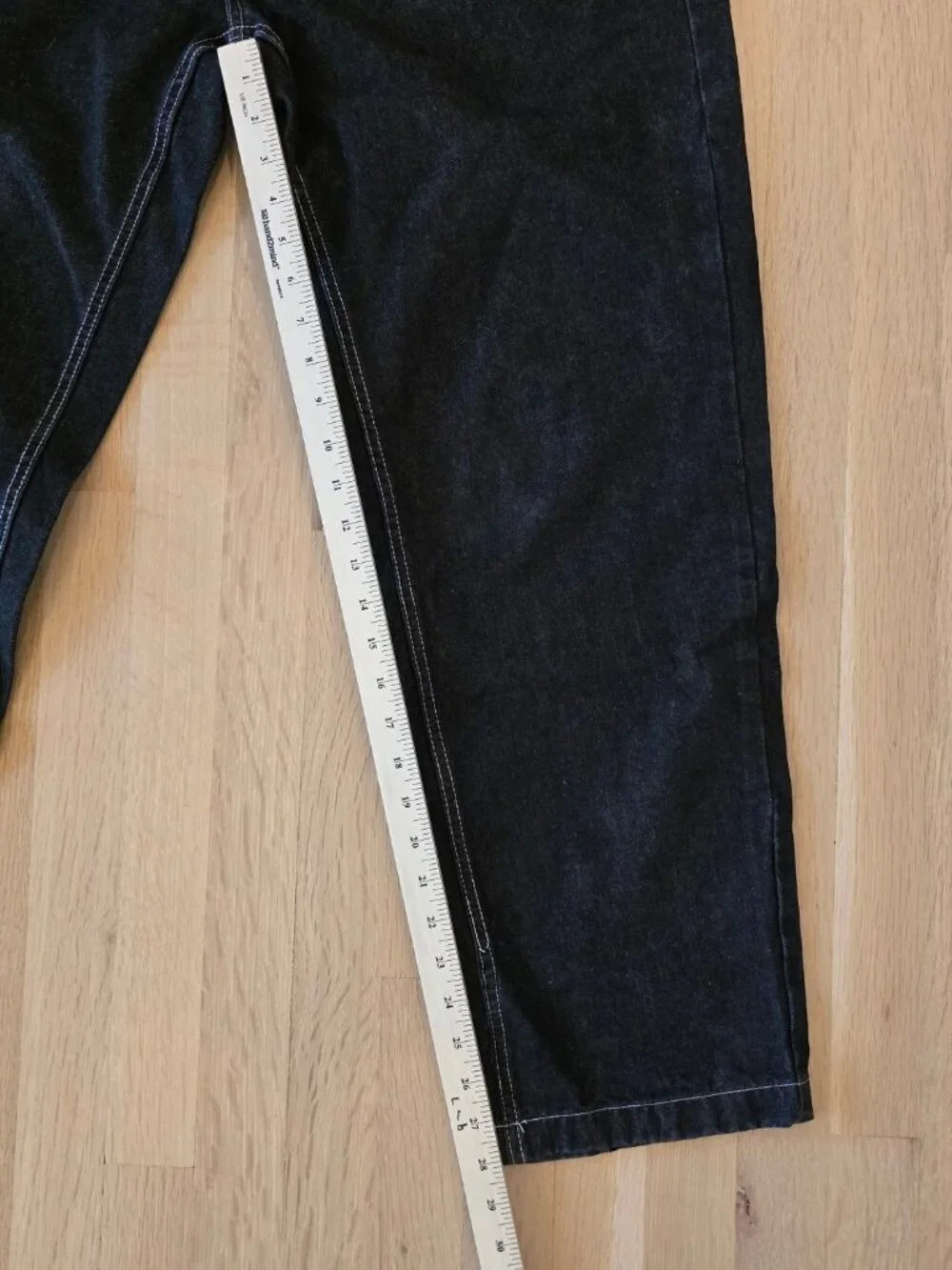 Haband Casual Joe Black Denim Jeans – Men's Size 40 – Contrast White Stitching